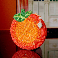 Beaded Coin Purse - Orange