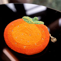 Beaded Coin Purse - Orange