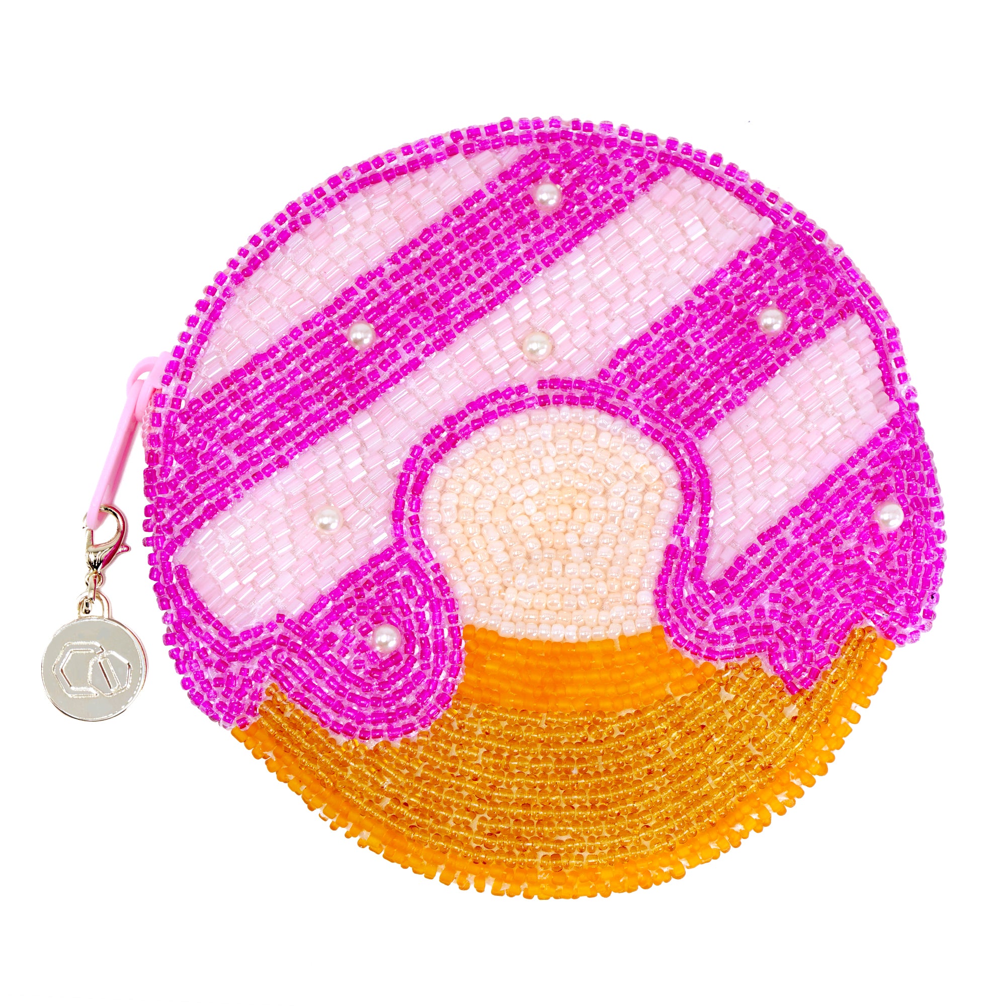 Beaded Coin Purse - Donut