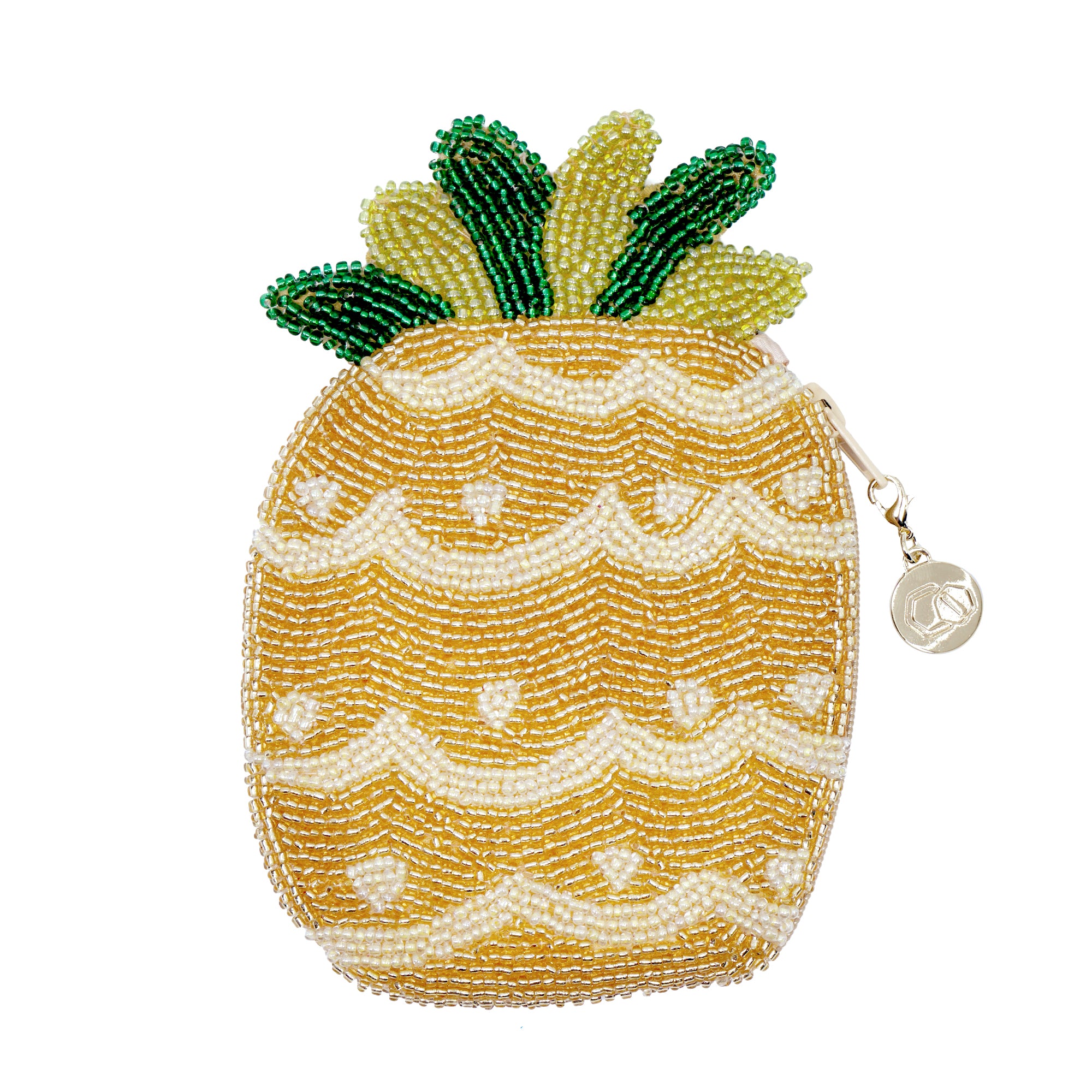 Beaded Coin Purse - Golden Pineapple