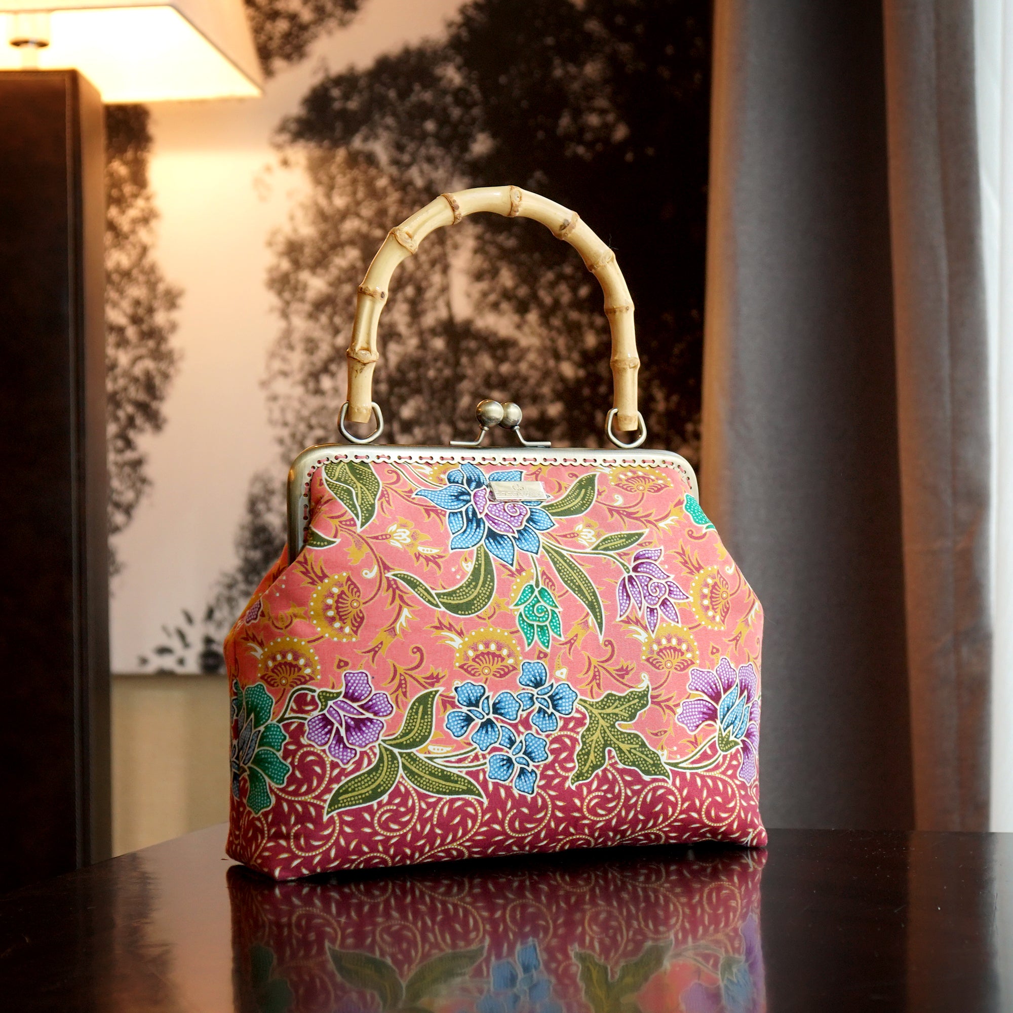 Bamboo Top Handle Bag - Revolving Dream