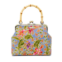 Bamboo Top Handle Bag - Orchid