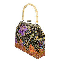 Bamboo Top Handle Bag - Mandala