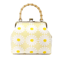 30% OFF - Bamboo Top Handle Bag - Sunny Day