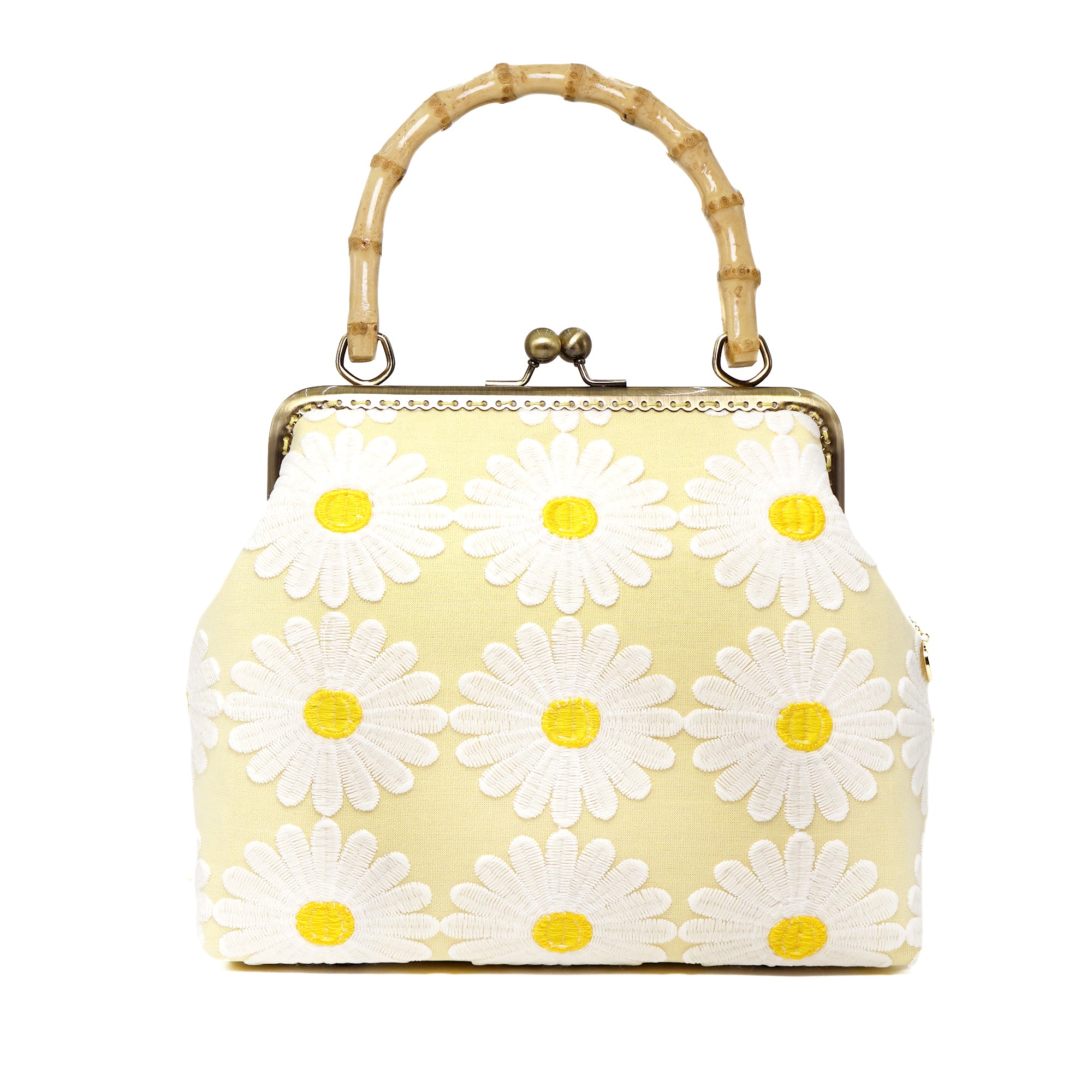 30% OFF - Bamboo Top Handle Bag - Sunny Day