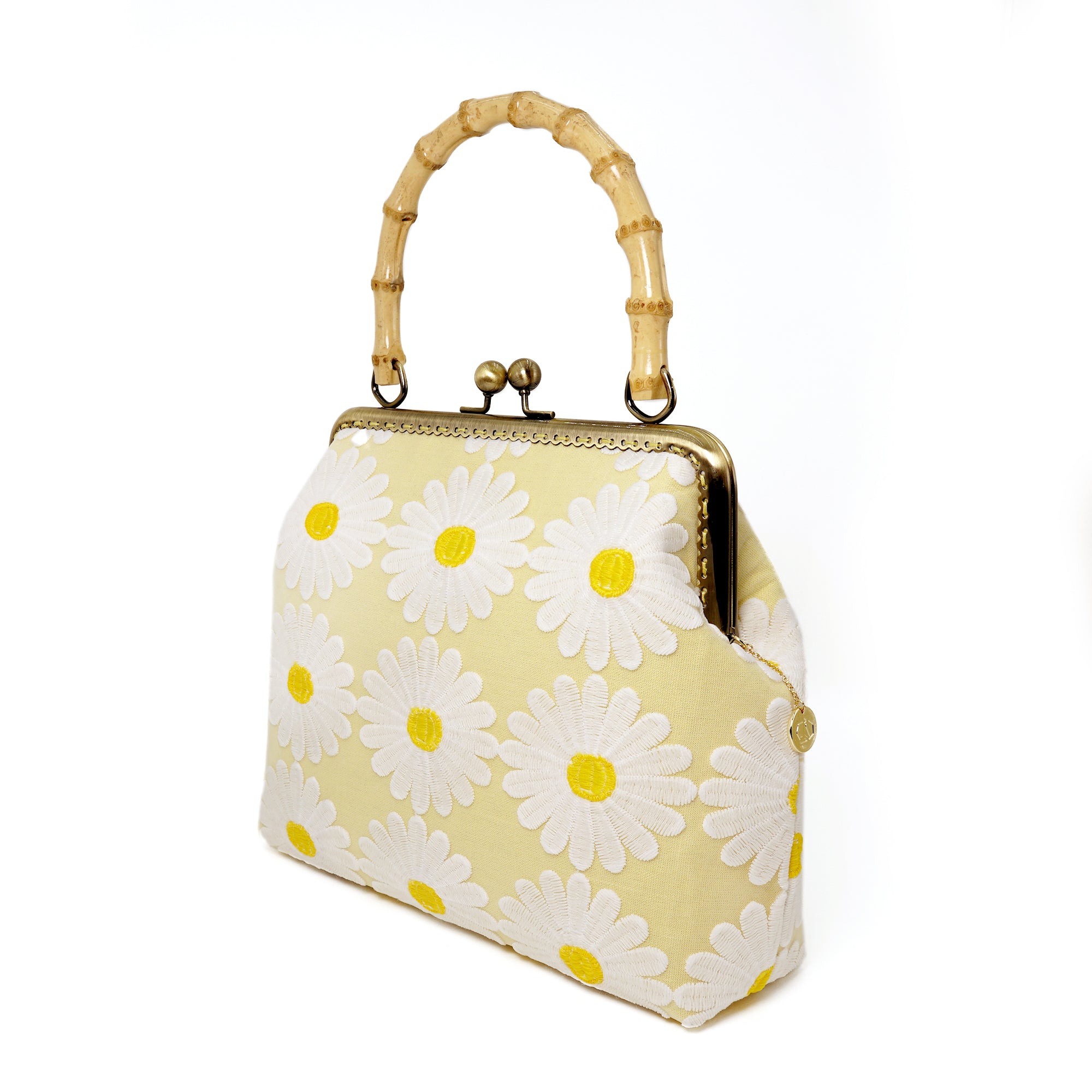 30% OFF - Bamboo Top Handle Bag - Sunny Day