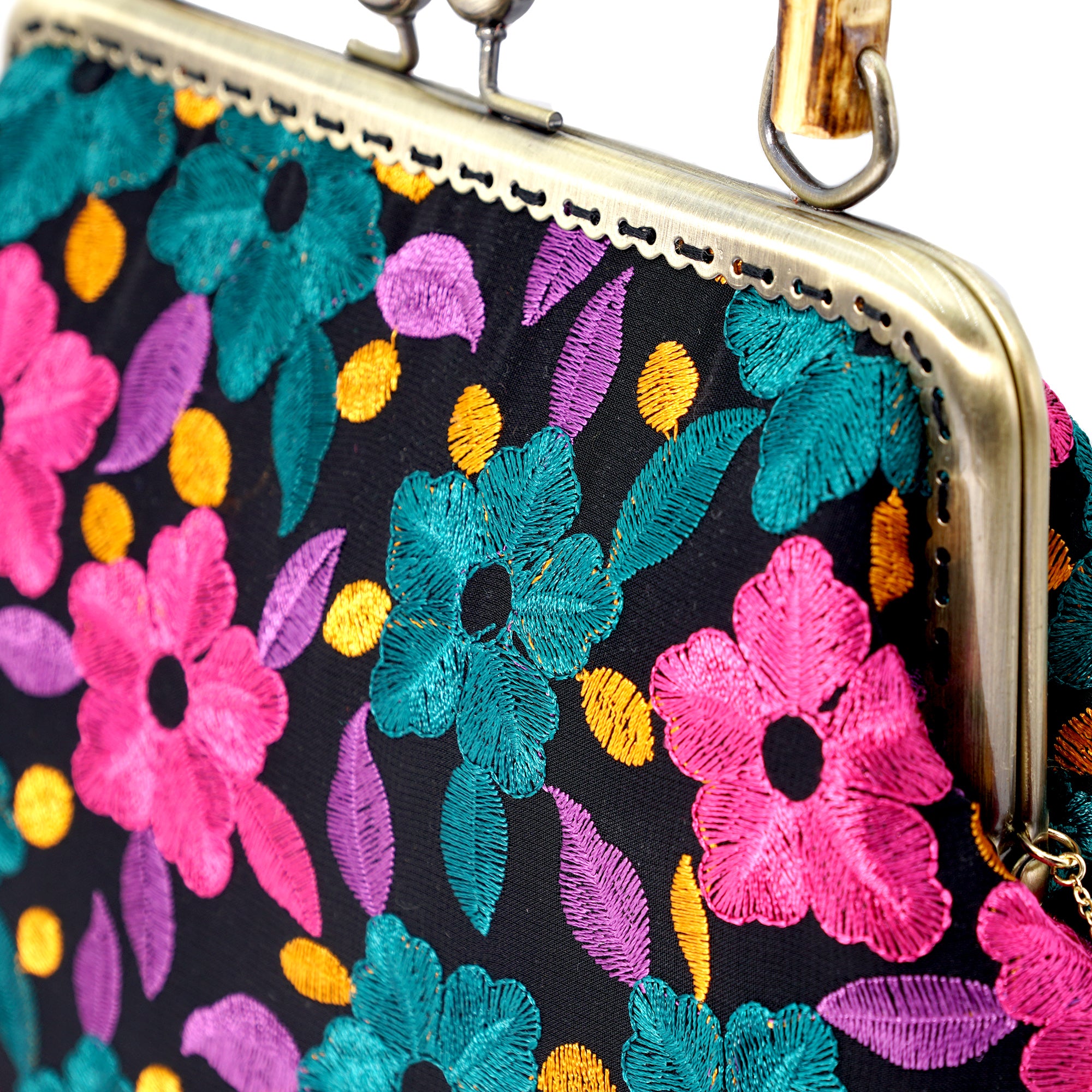 30% OFF - Bamboo Top Handle Bag - Rossana