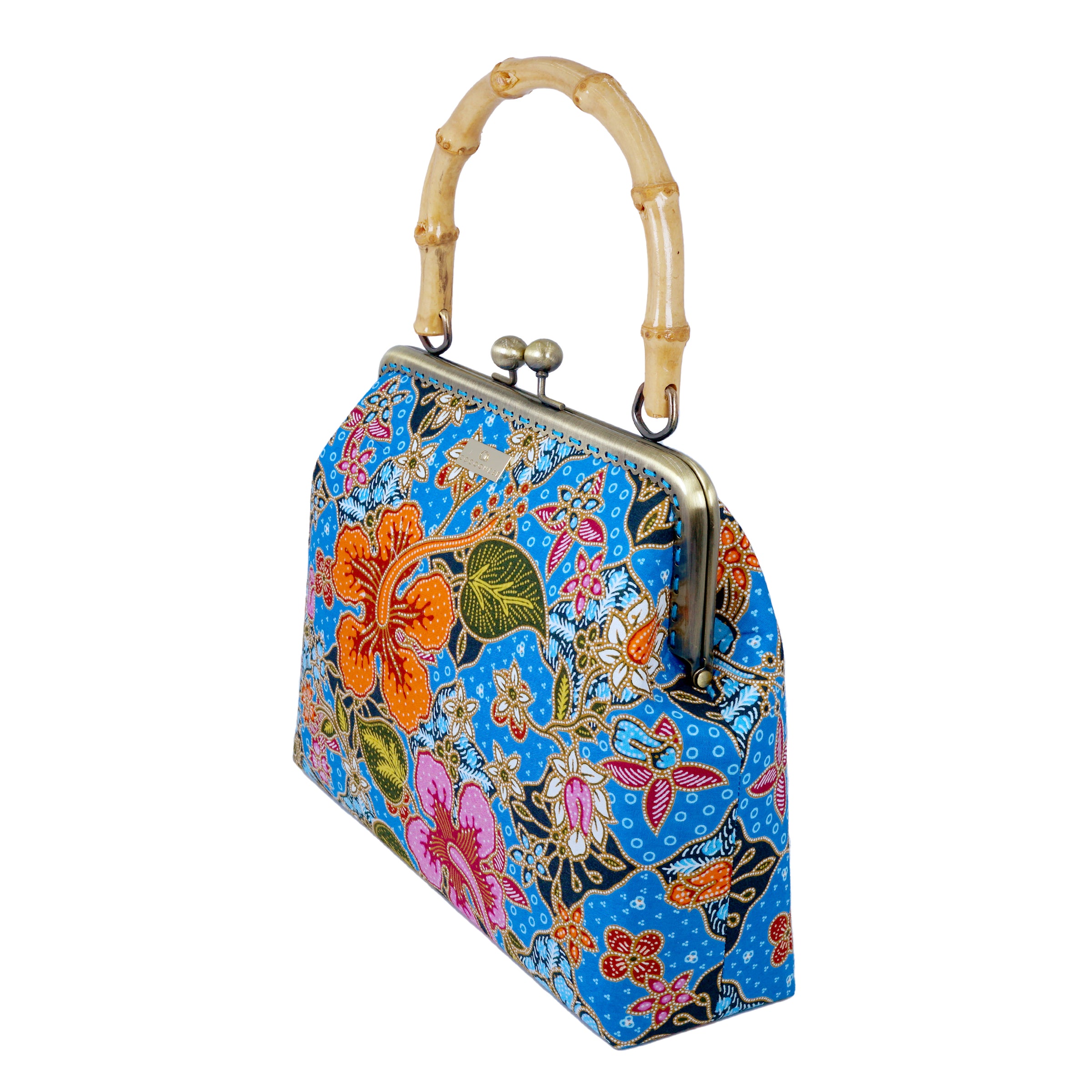 Bamboo Top Handle Bag - Jlamprang