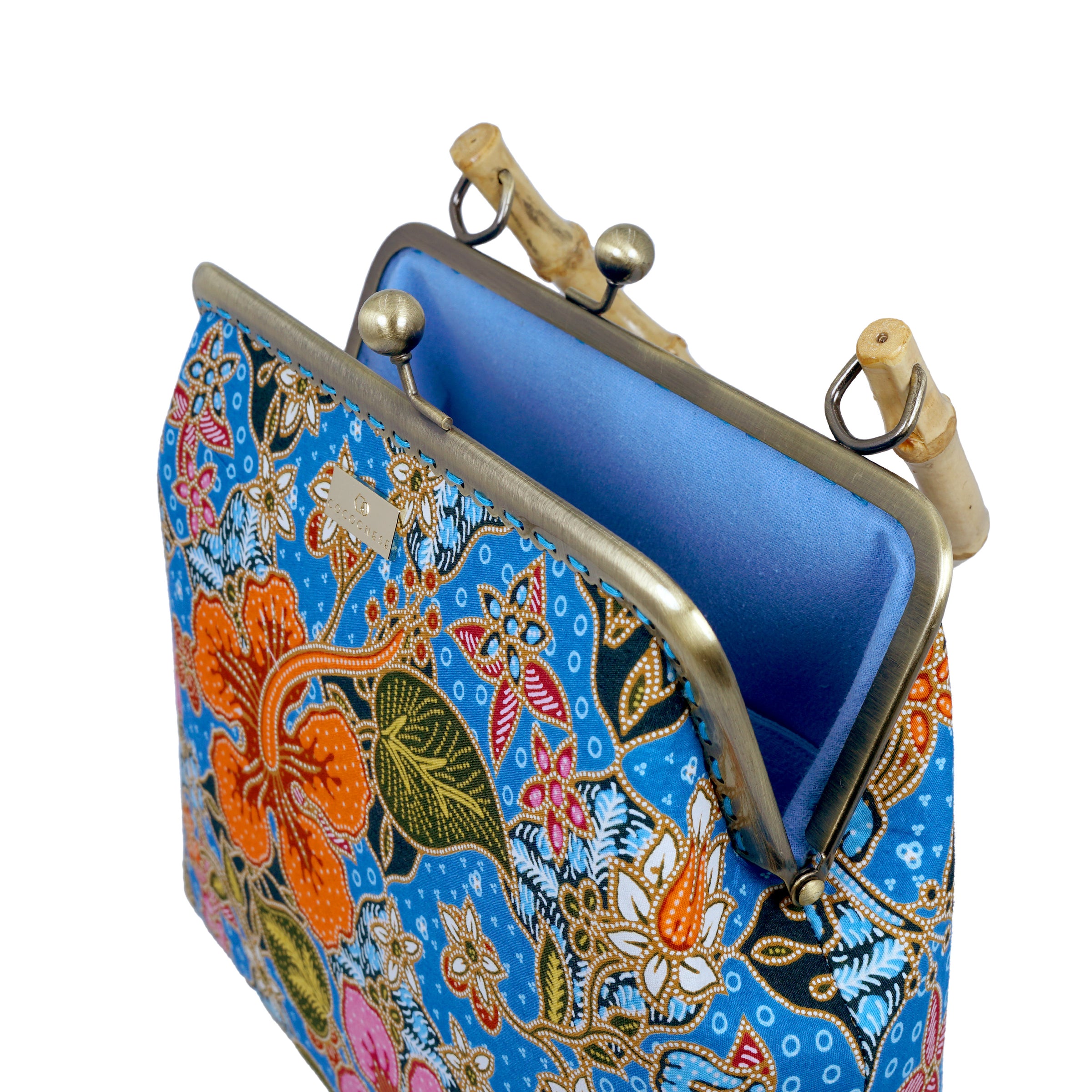 Bamboo Top Handle Bag - Jlamprang