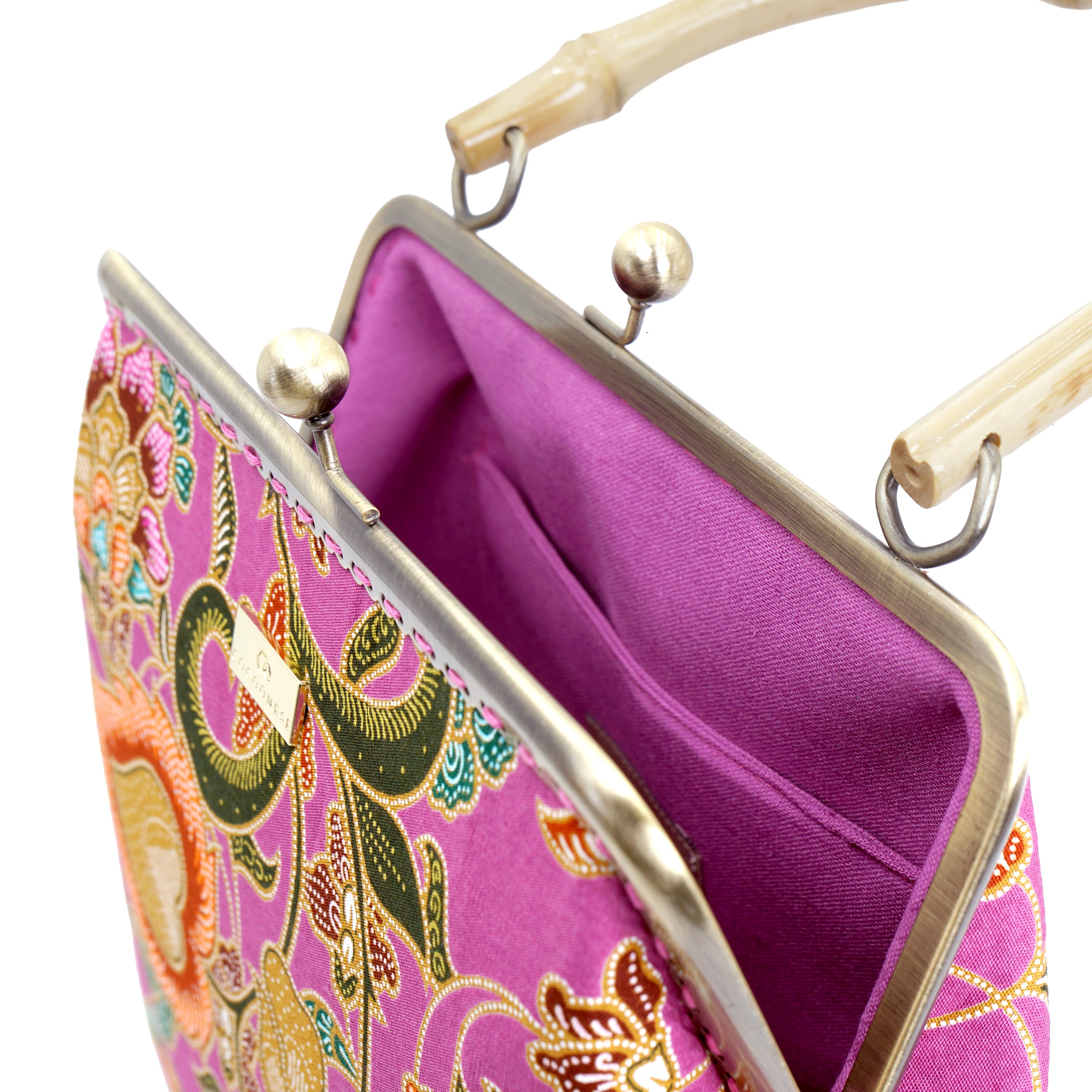 Bamboo Top Handle Bag - Early Crocus(PK)