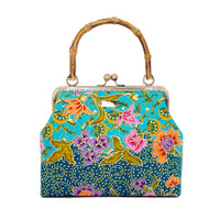 Bamboo Top Handle Bag - Revolving Dream