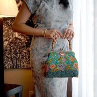 Bamboo Top Handle Bag - Revolving Dream