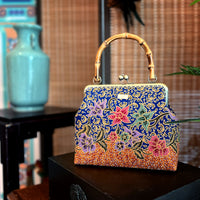 Bamboo Top Handle Bag - The Dawn