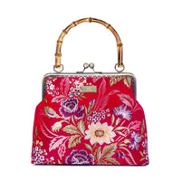 30% OFF - Bamboo Top Handle Bag - Happy Family