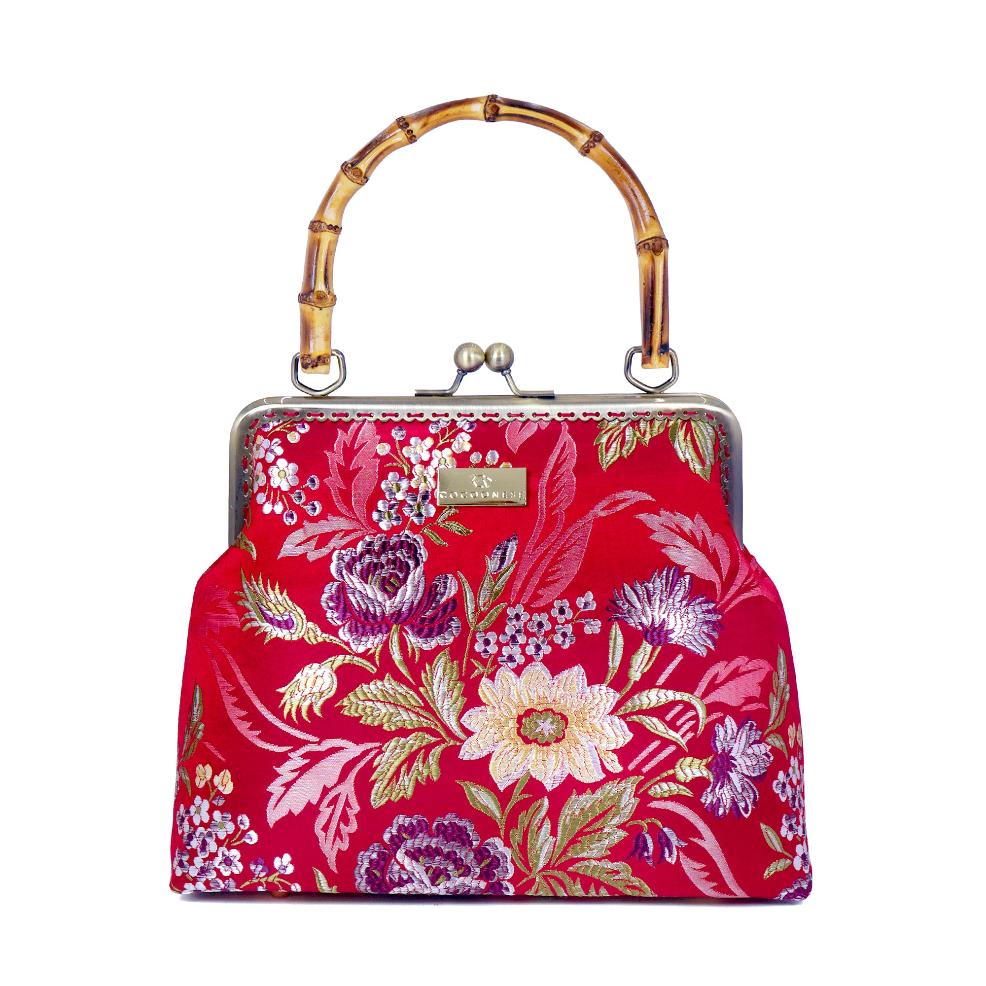 30% OFF - Bamboo Top Handle Bag - Happy Family