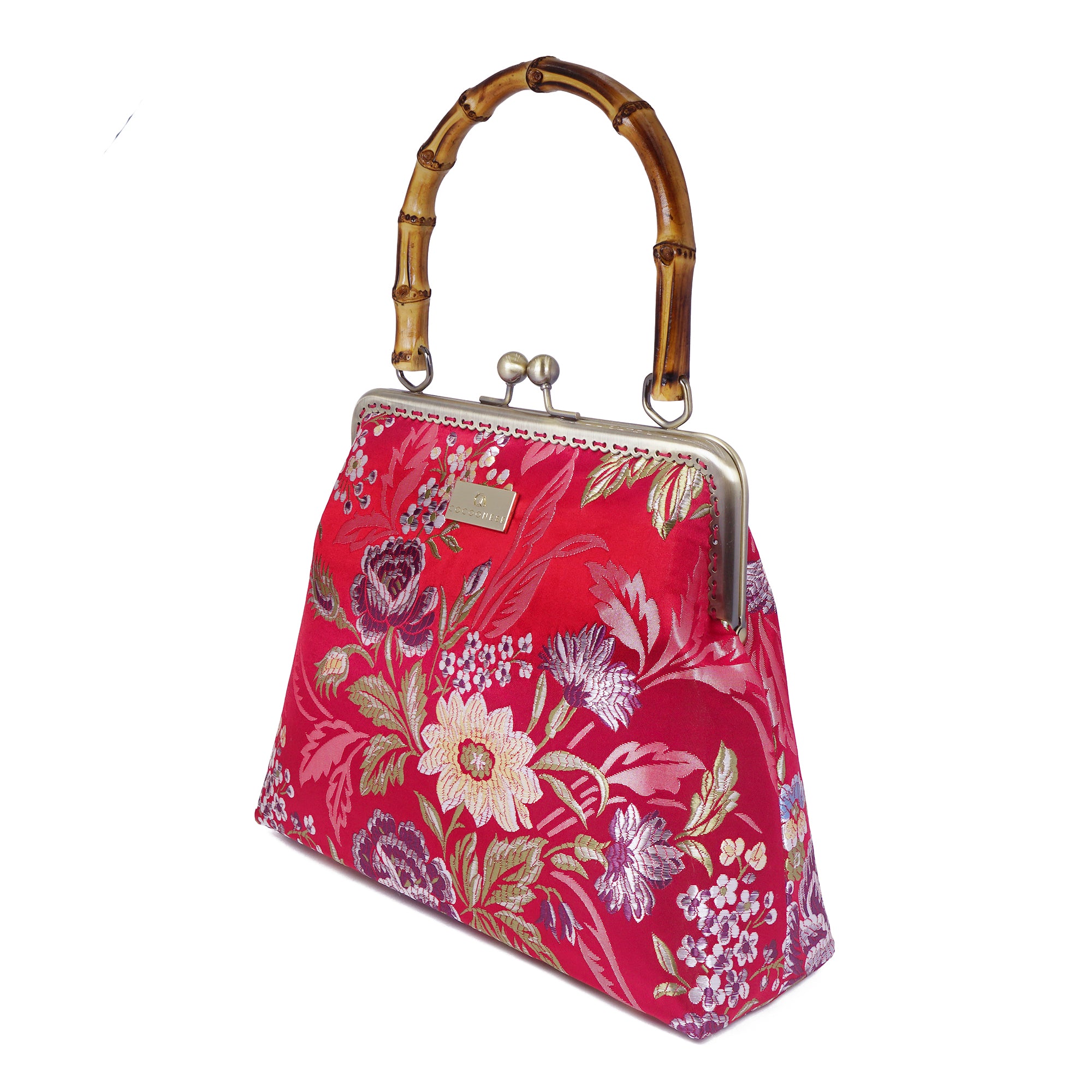30% OFF - Bamboo Top Handle Bag - Happy Family