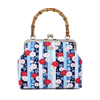 Bamboo Top Handle Bag - Kiku Archives