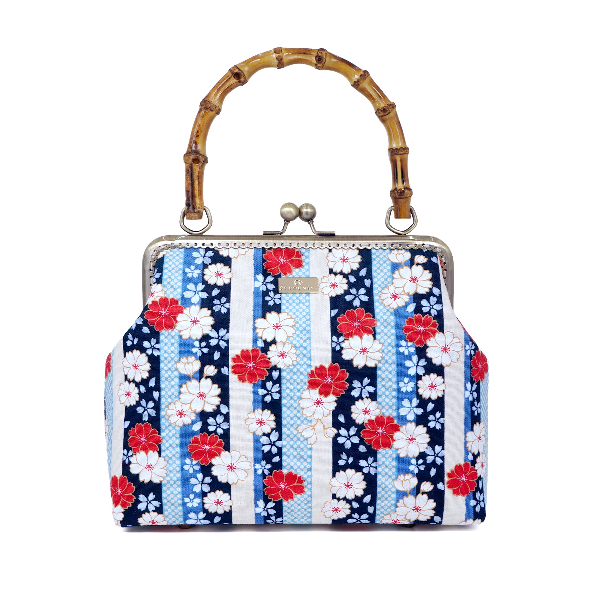 Bamboo Top Handle Bag - Kiku Archives