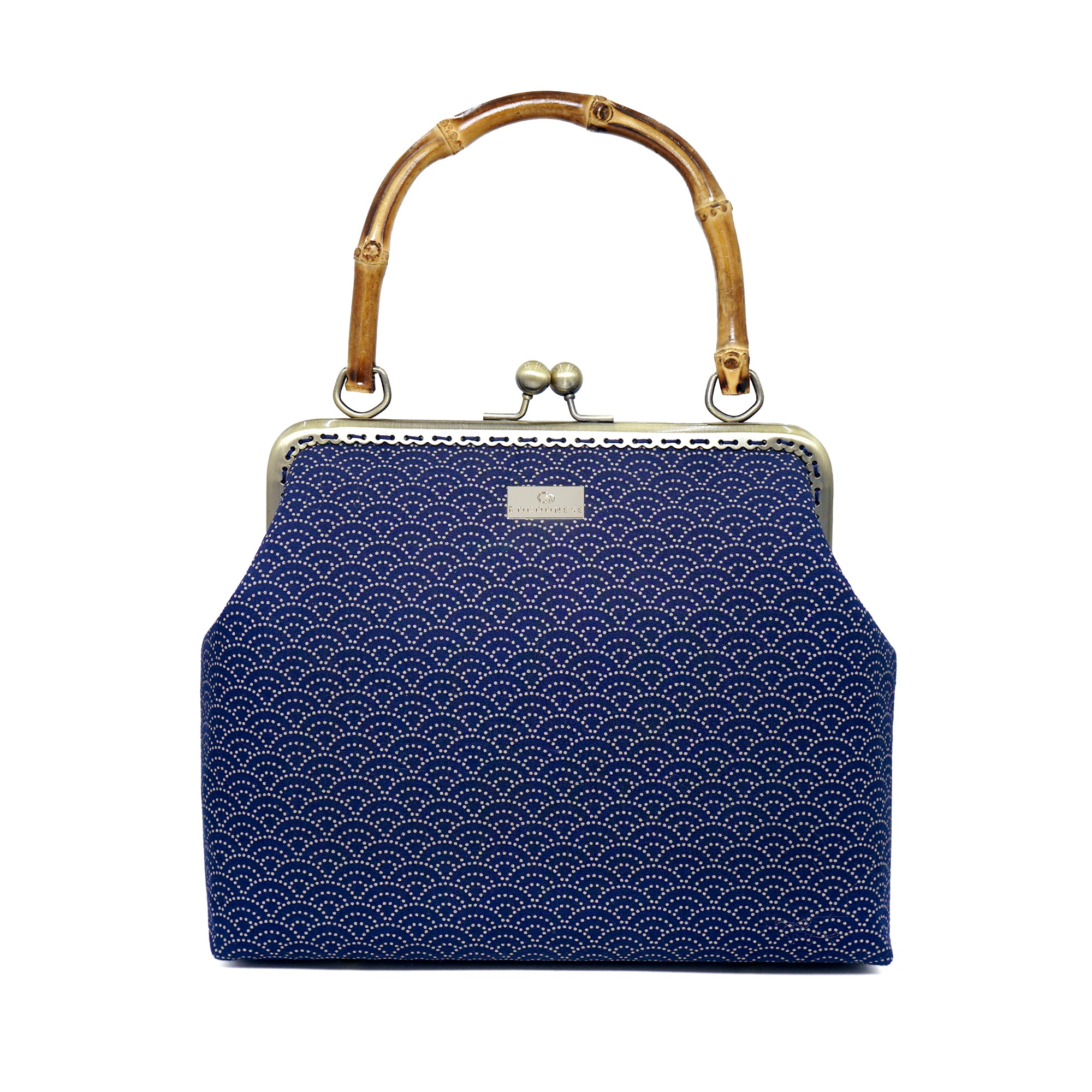 Bamboo Top Handle Bag - Under the Wave