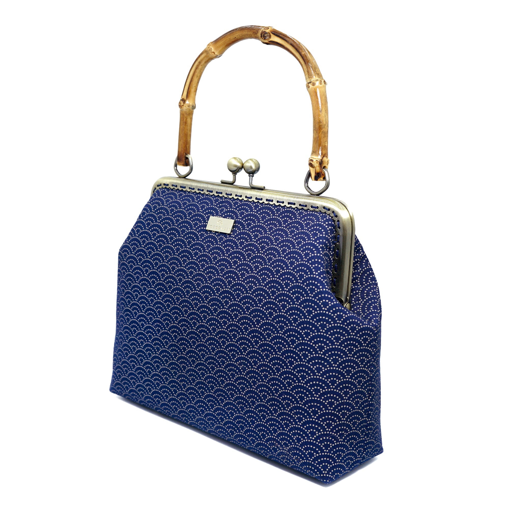 Bamboo Top Handle Bag - Under the Wave