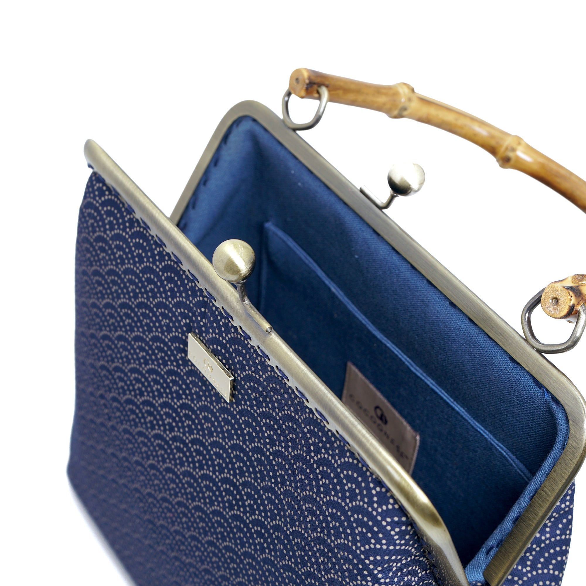 Bamboo Top Handle Bag - Under the Wave
