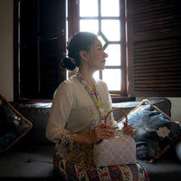 Bamboo Top Handle Bag - Ameera