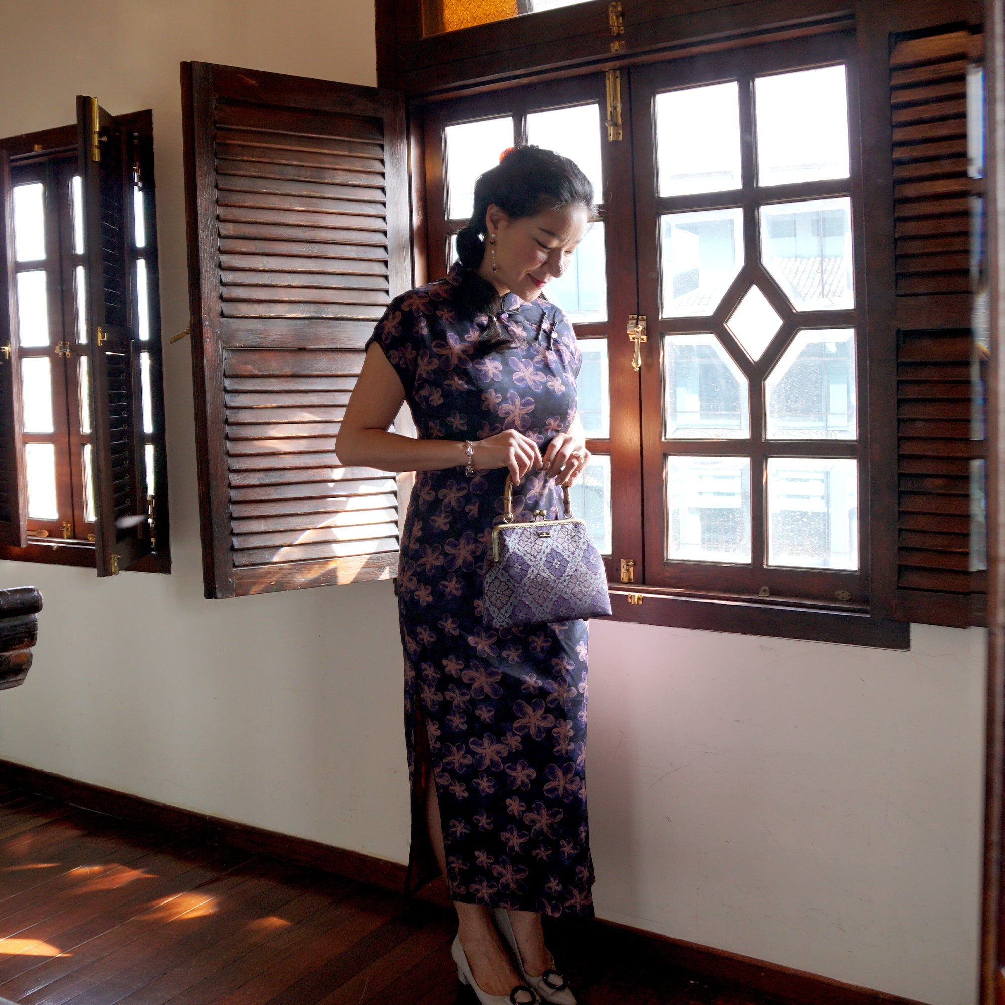 Bamboo Top Handle Bag - Farhana