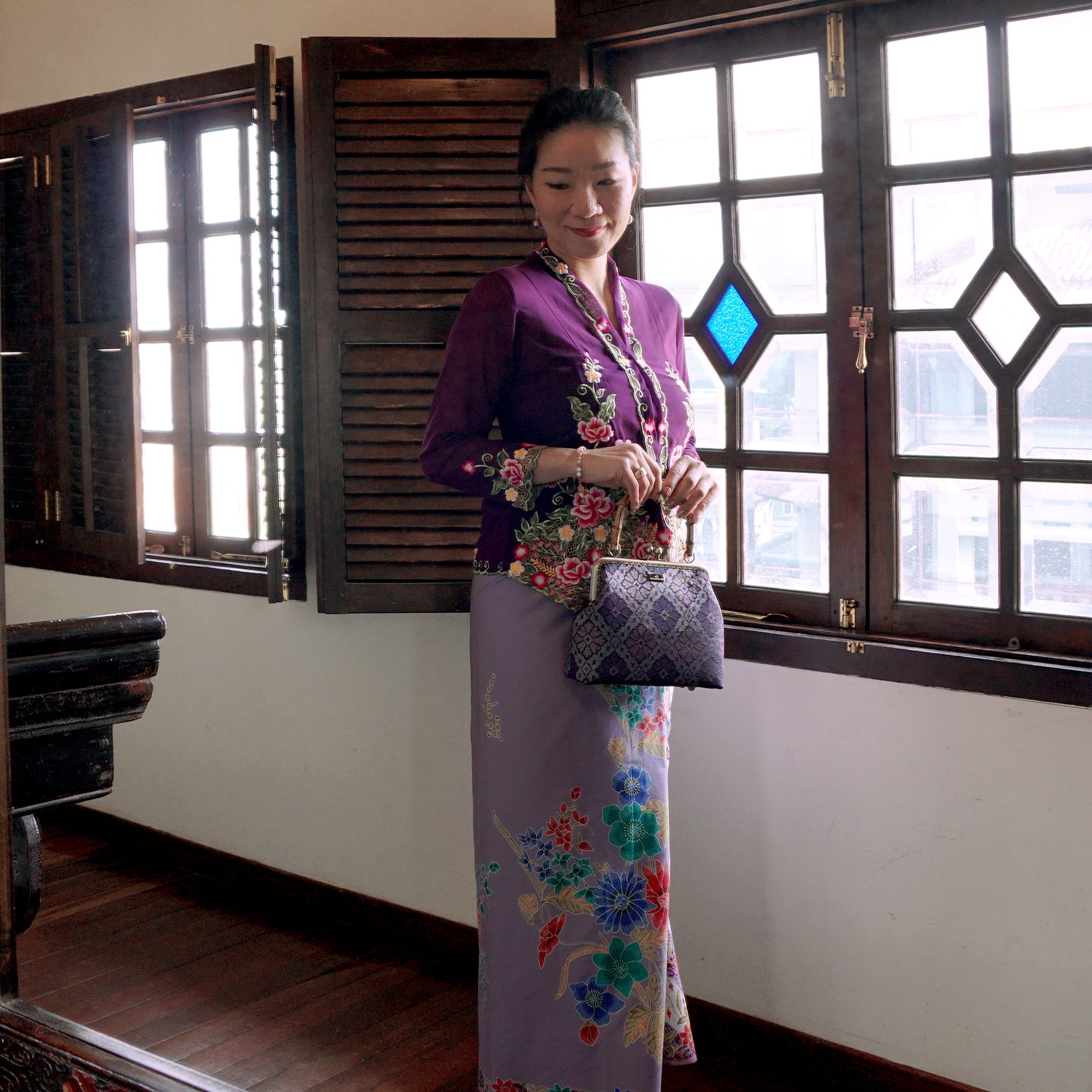 Bamboo Top Handle Bag - Farhana