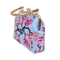 Bamboo Top Handle Bag - Peach Tree Flower