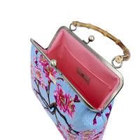 Bamboo Top Handle Bag - Peach Tree Flower