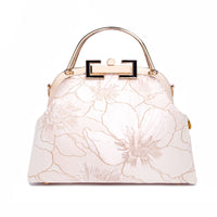 Clasp Crossbody Bag - Gold Lily