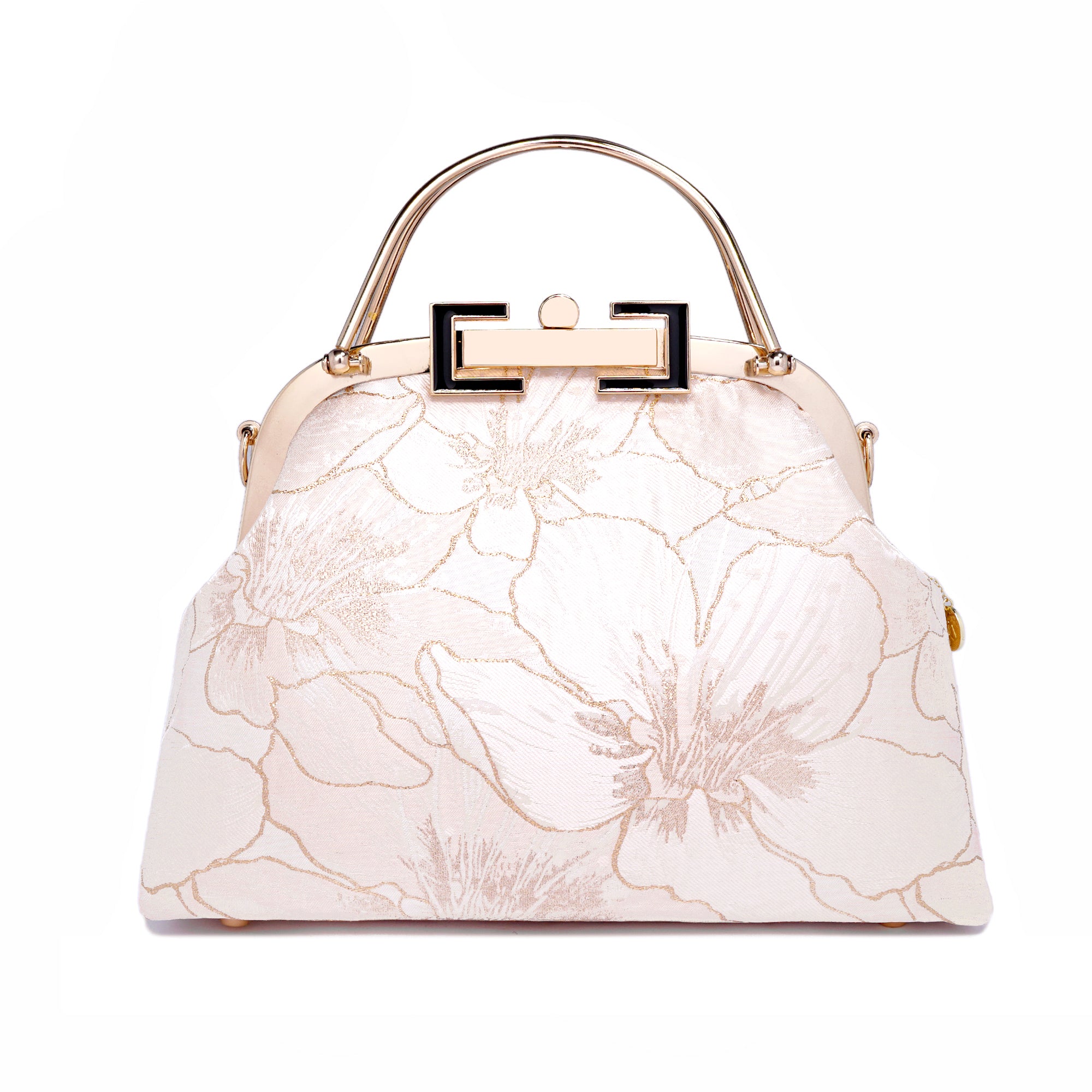 Clasp Crossbody Bag - Gold Lily