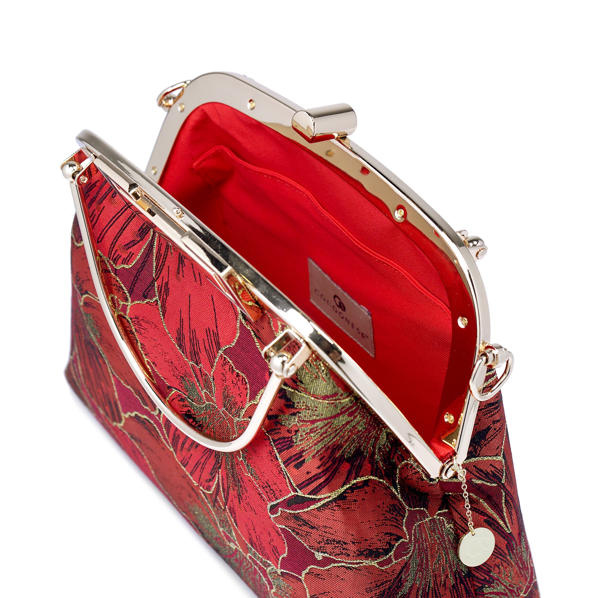 Clasp Crossbody Bag - Gold Lily