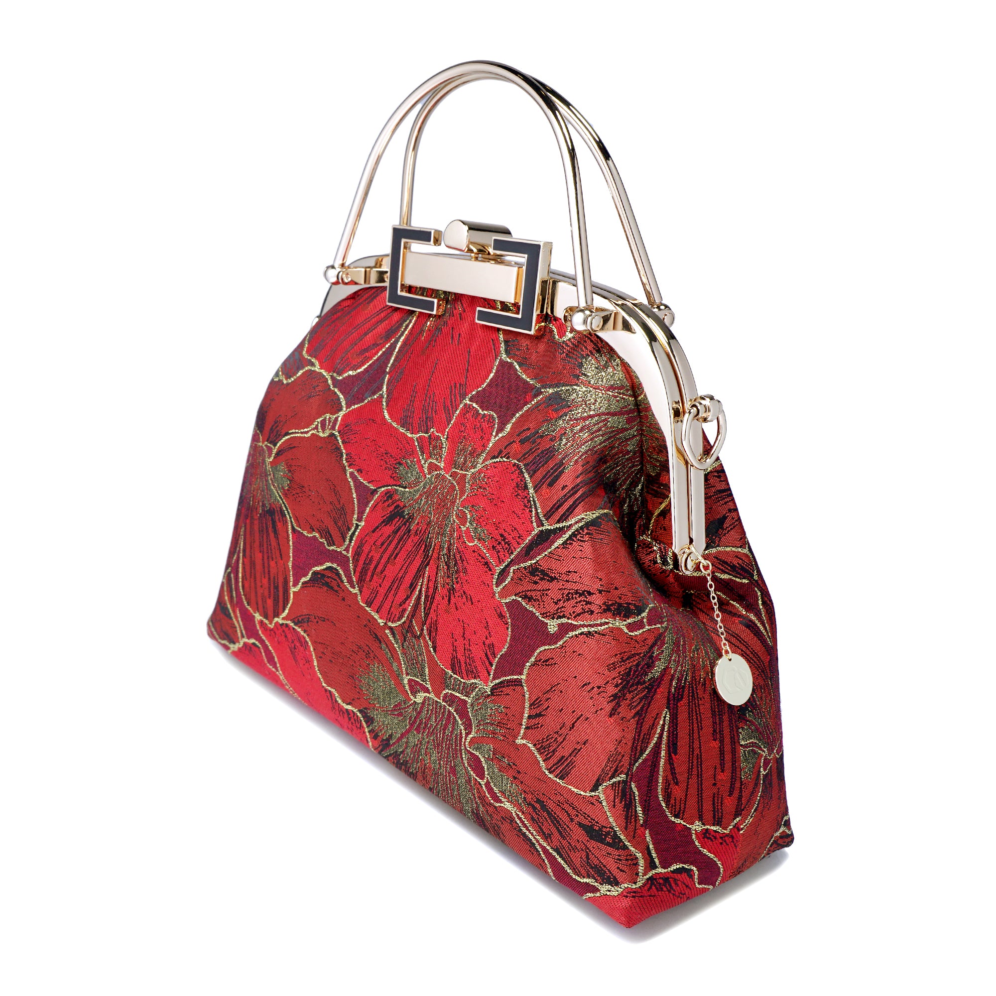 Clasp Crossbody Bag - Gold Lily