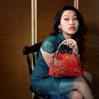 Clasp Crossbody Bag - Gold Lily