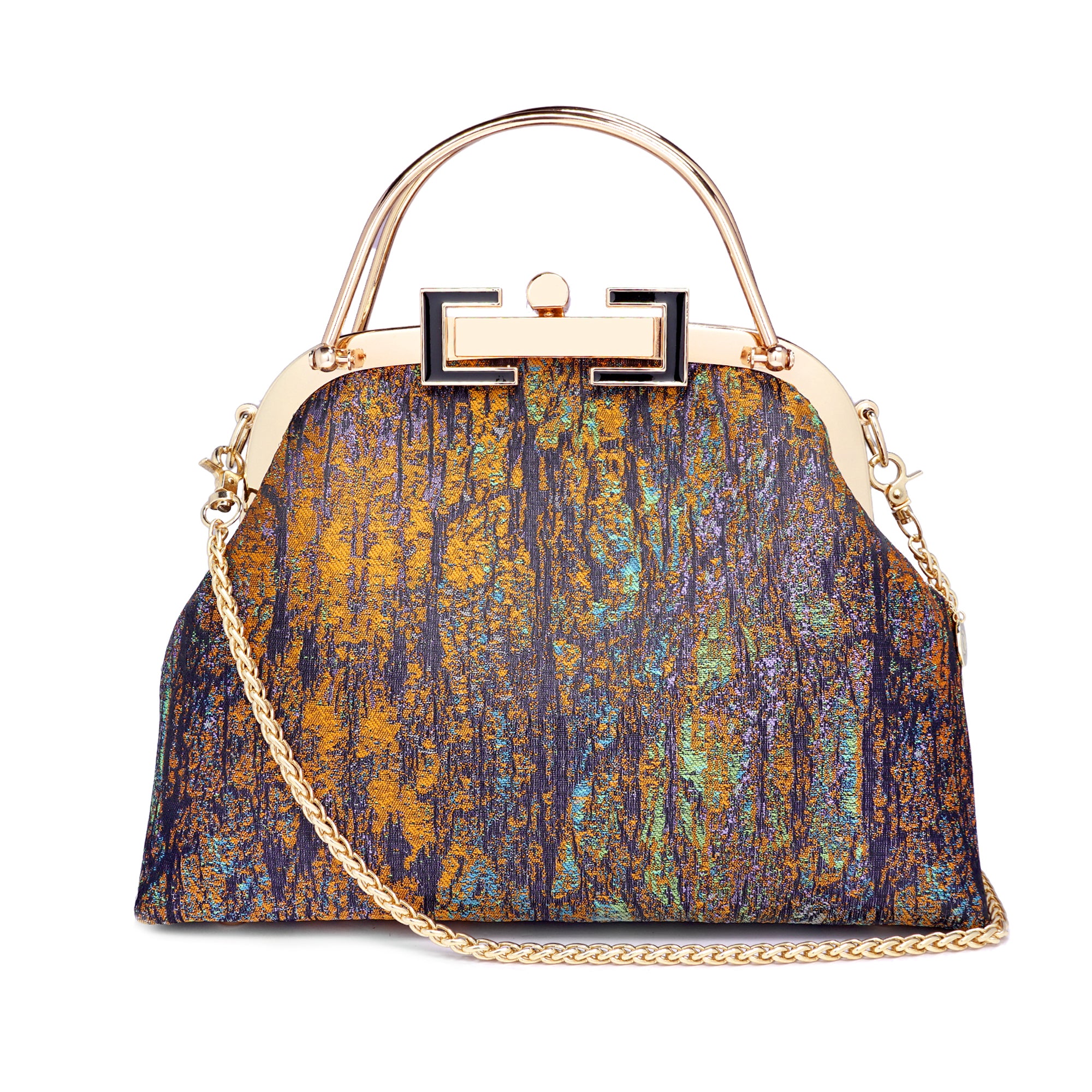 Clasp Crossbody Bag - Maple