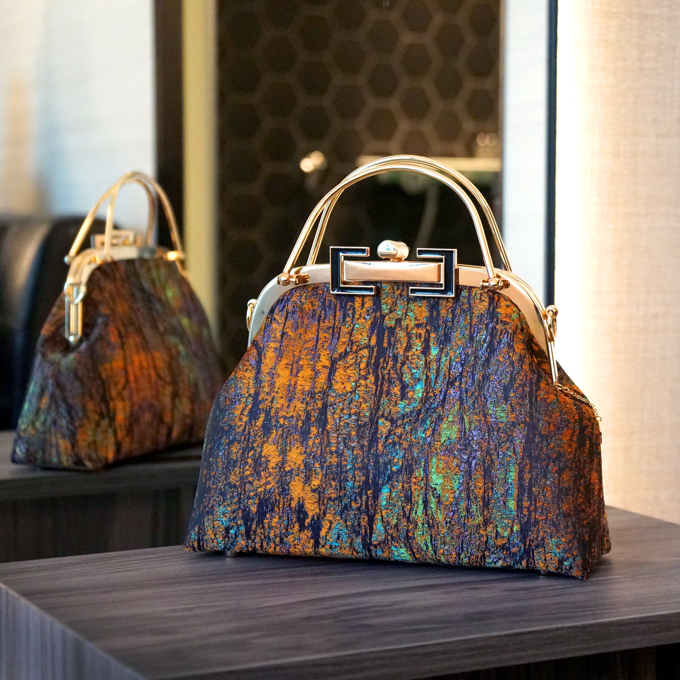 Clasp Crossbody Bag - Maple