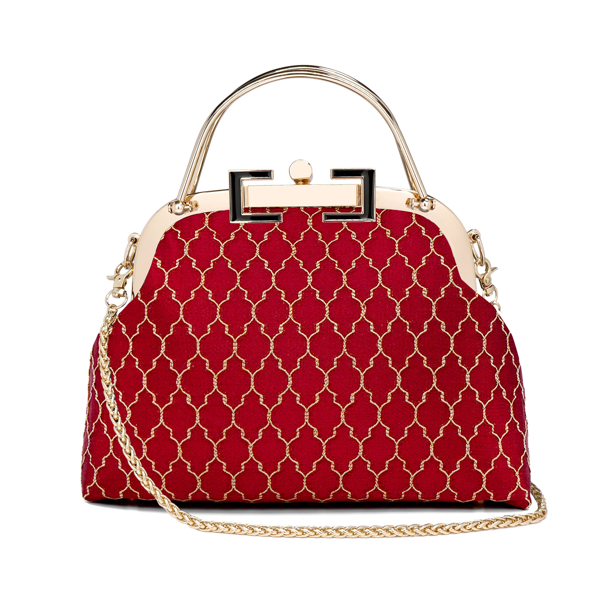 Clasp Crossbody Bag - Royal Crest