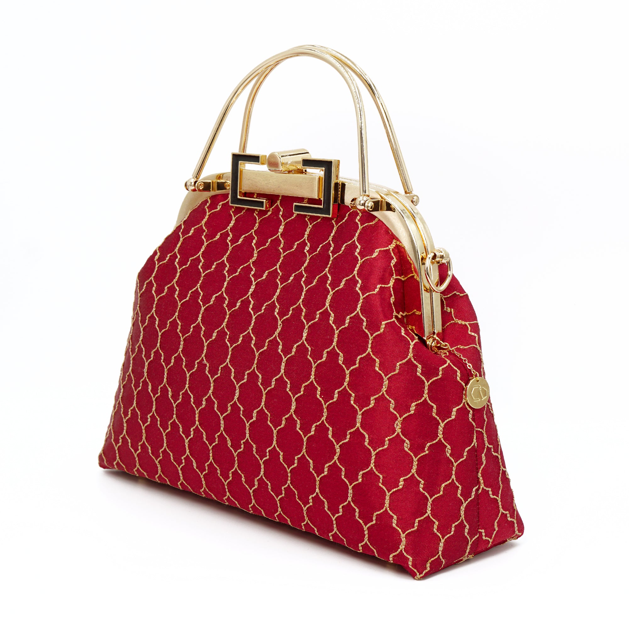 Clasp Crossbody Bag - Royal Crest