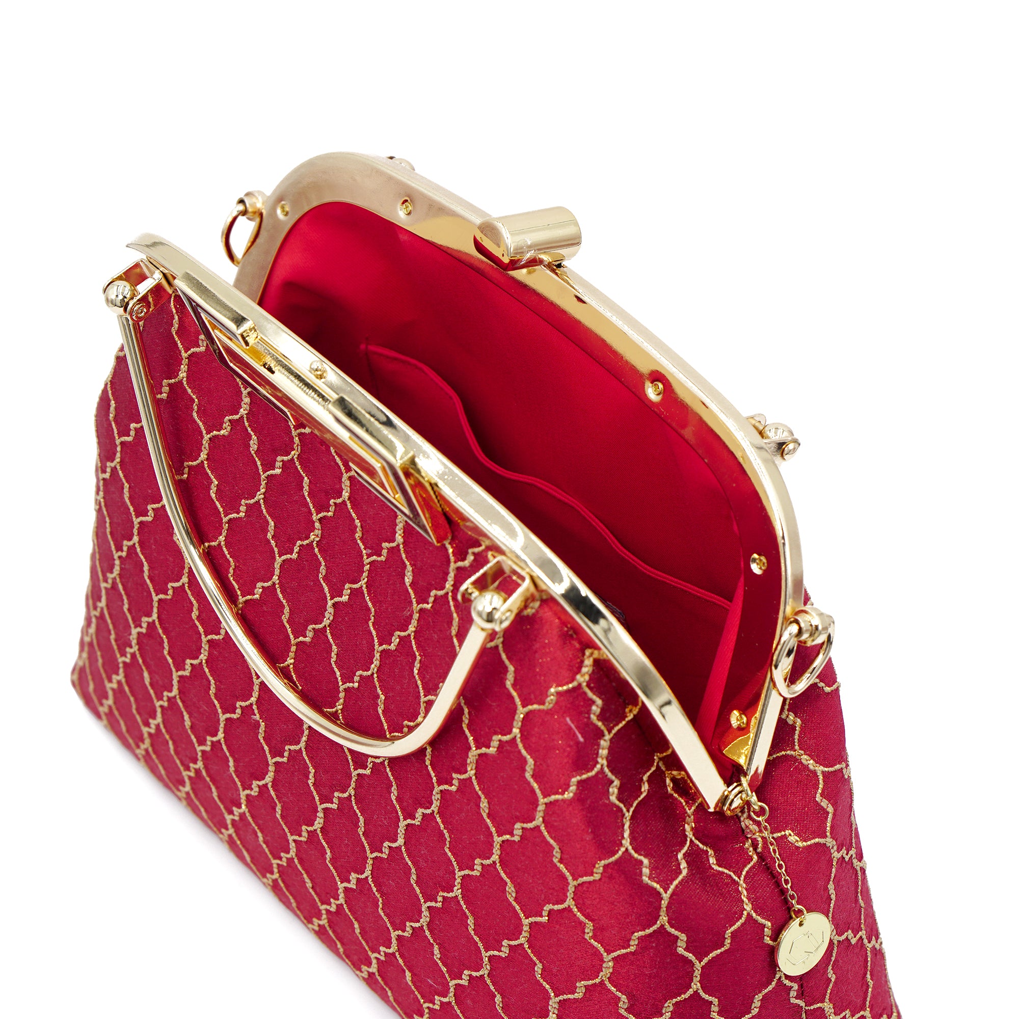 Clasp Crossbody Bag - Royal Crest