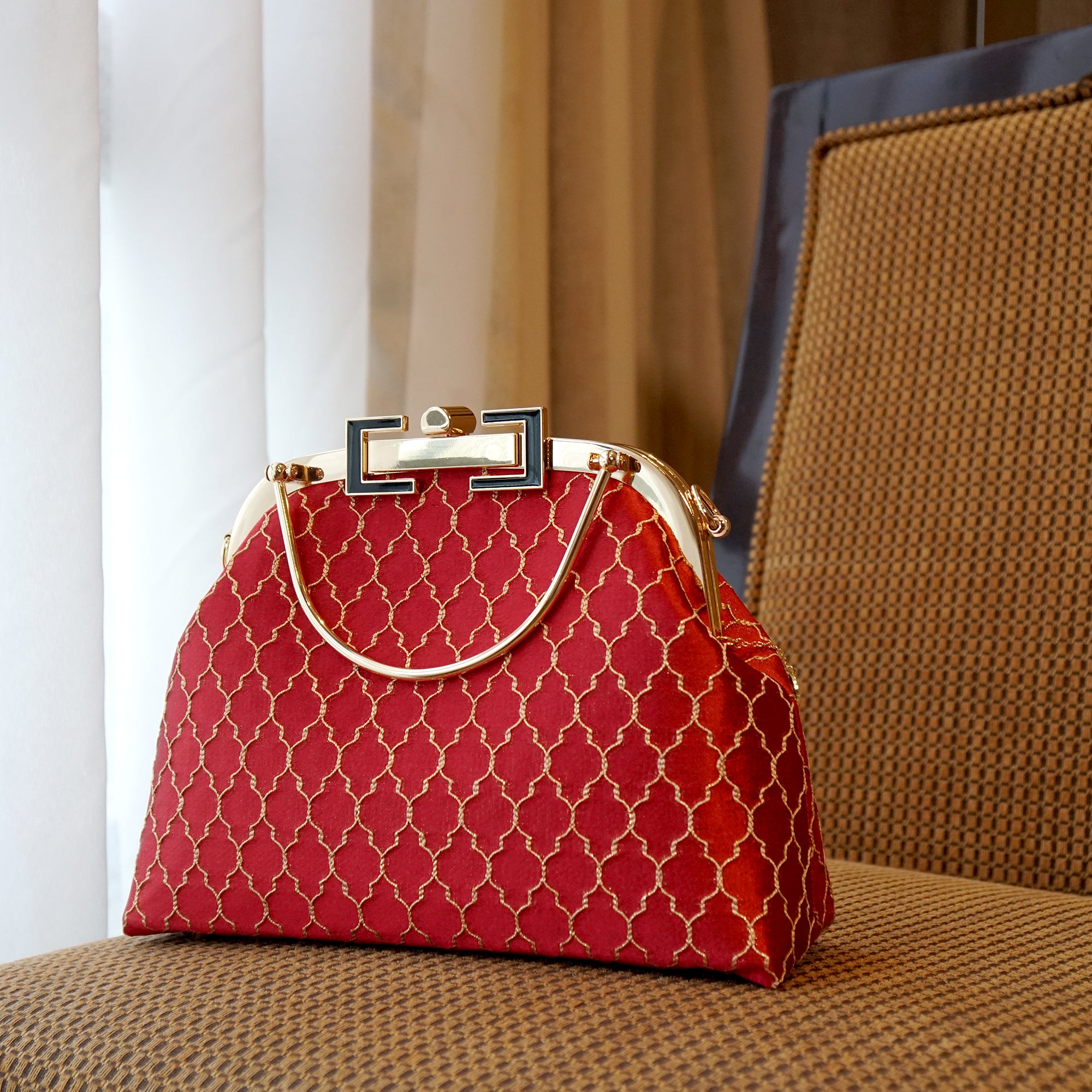 Clasp Crossbody Bag - Royal Crest