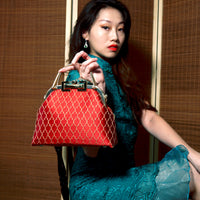 Clasp Crossbody Bag - Royal Crest