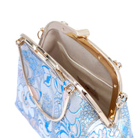 Clasp Crossbody Bag - Ocean Lace