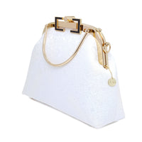 Clasp Crossbody Bag - White Cloud