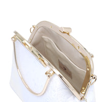 Clasp Crossbody Bag - White Cloud