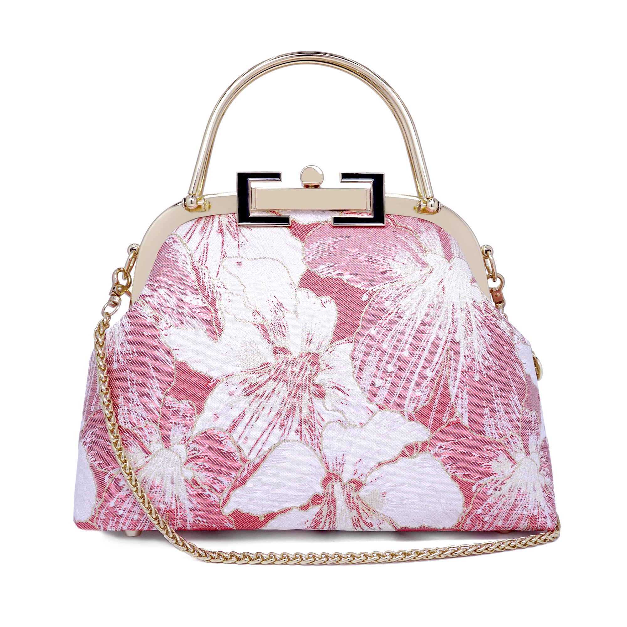 Clasp Crossbody Bag - Gold Lily