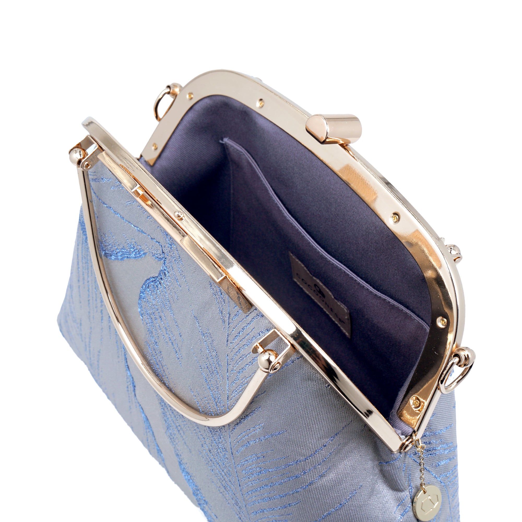 Clasp Crossbody Bag - Lotus Leaf(GY)