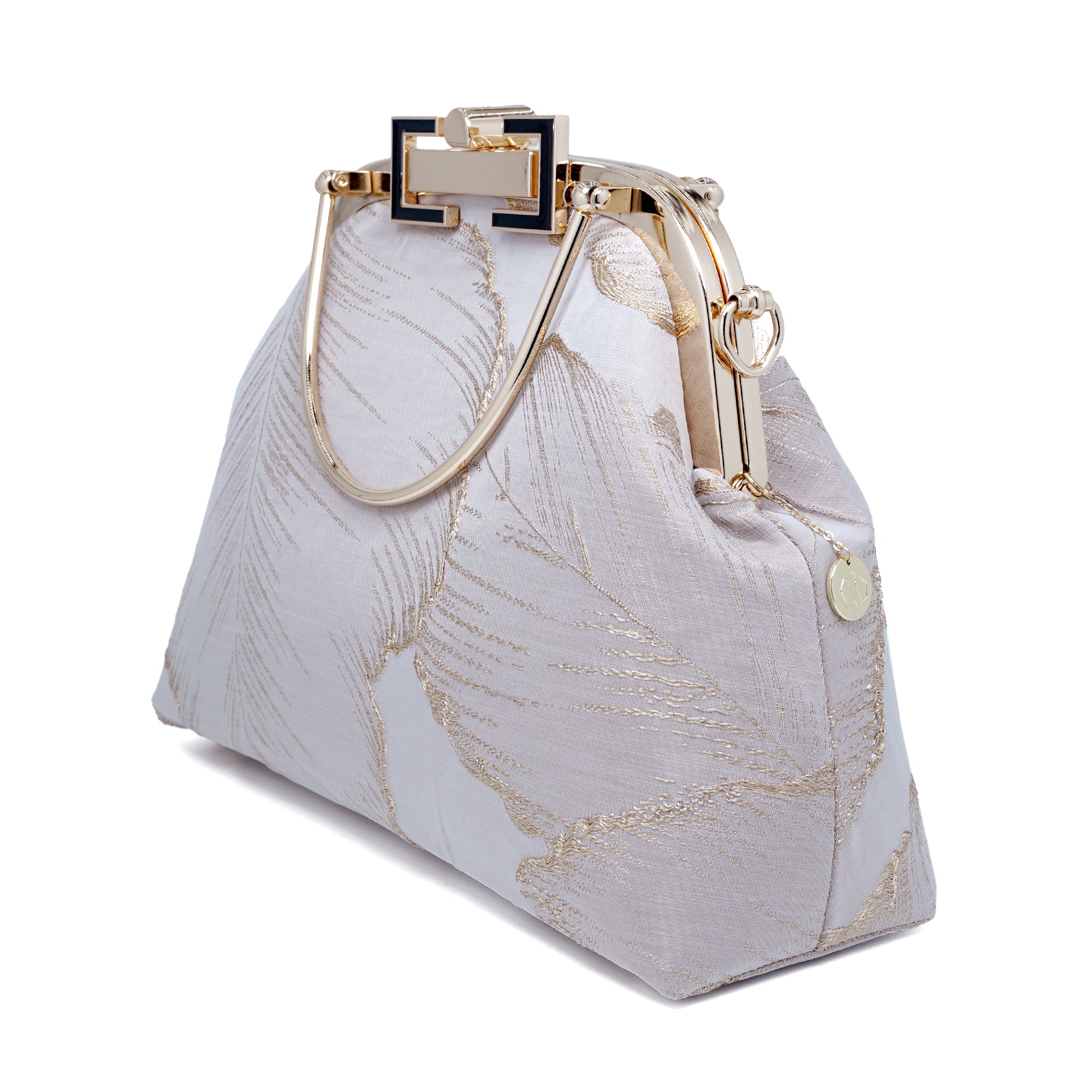 Clasp Crossbody Bag - Lotus Leaf(GG)