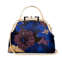 Clasp Crossbody Bag - Midnight Hibiscus