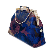 Clasp Crossbody Bag - Midnight Hibiscus